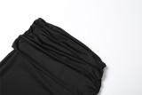 Solid Color Sleeveless Bodysuit Long Skirt 2 Piece Set GYME-K25S88526