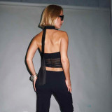 Mesh Backless See Through Tops GYME-K25B90591