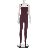 Sexy Tight Backless Tie Up Jumpsuit GDSF-J25JP486