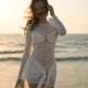 Lace Hollow Out Long Sleeve Mini Dress GAXB-W530DS