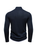 Men's Zipper Stank Collar Long Sleeve Top FLZH-ZT317