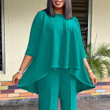 Plus Size Irregular Loose Tops GCZF-8615