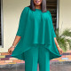 Plus Size Irregular Loose Tops GCZF-8615