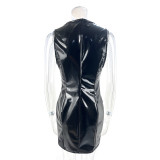 Sleeveless V Neck Mini Dress GPBY-D010035