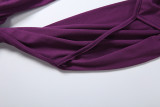 Solid Color Sleeveless V Neck Backless Maxi Dress GZJQ-K25D91005