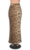 Leopard Printed Thickened Long Skirt MZ-2873