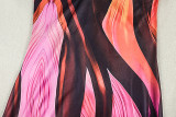 Halterneck Print Backless Maxi Dress GJYO-303910