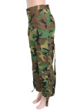 Fashion Casual Camo Print Pocket Straight Leg Pants SH-391420