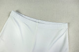 Halterneck Solid Color Tie Up Tops Tight Pants Set GJYO-919111