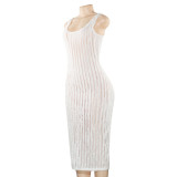 Solid Color Sleeveless Maxi Dress GAXB-A616DS