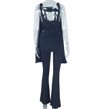 Sleeveless V Neck Tops Two Piece Pants Set GJYO-919077