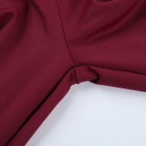 Solid Color Long Sleeve Backless Jumpsuit FL-25224