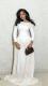 Retro Pleated Long-Sleeve Evening Dress GADE-11127