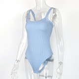 Solid Color Sling Bodysuit GZJF-5096
