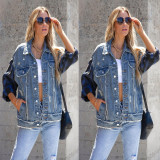 Long Sleeve Lapel Denim Coats GYAN-616
