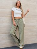 Loose Color Block Wide Leg Jeans GYAN-059
