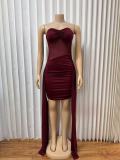 Mesh Patchwork Slightly Transparent Mini Dress GMYU-11099