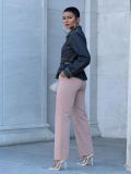 Plus Size Long Sleeve Lapel Denim Shirt GYLN-7767