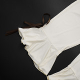 Halterneck Sleeveless Backless Seventh Jumpsuit GSZM-C26JP028