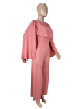 Solid Color Sleeveless Loose Two Piece Pant Set SHD-9587