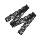 Solid Color Lace Scarf Strapless Top GSBW-Q25TP439