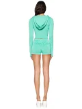VIP1 Long Sleeve Print Hooded Top Two Piece Shorts Set CH-26011