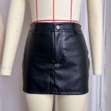 PU Leather Mini Skirts GPBY-8162