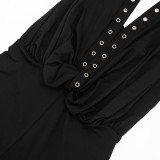 Deep V Neck Backless Seventh Jumpsuit GDSF-J26JP015
