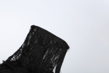 Lace Patchwork Off Shoulder Maxi Dress GZJQ-K25D91003