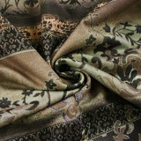 Retro Print Split Half Body Skirt GPKJ-MR47708
