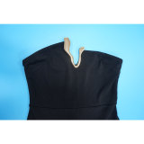 Solid Color Off Shoulder Slim Jumpsuit YF-10974