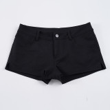 Solid Color Slim Short GPKJ-MR46858