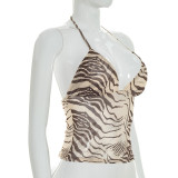 Print Sling Tie Up Tops GSBW-J26TP104
