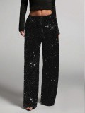 Casual sequined Drawstring Pants GXRF-QC160