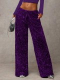 Casual sequined Drawstring Pants GXRF-QC160