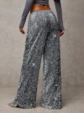 Casual sequined Drawstring Pants GXRF-QC160