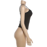 Floral Spaghetti Straps Tank Top XEF-K6L03247A