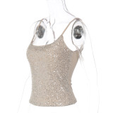 Sexy Sequin Sling Tank Tops LJSF-T6121112X