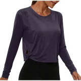 Solid Color Long Sleeve T Shirt GYZY-6703