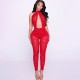 Deep V Neck Backless Lace Jumpsuit GPBY-SU8344