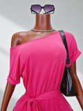 Casual Sport Knits Split T Shirt Dress GHYX-Y2312