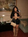 Lace Hollow Out Halterneck Mini Dress GFCF-1448