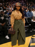 Irregular High Waist Wide Leg Pants SH-S391529