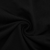 Solid Color Sleeveless Bodysuit Seventh Pants Suit GDSF-J26ST035