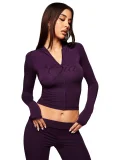 Long Sleevel Print Hooded Flare Pants 2 Piece Set GXZY-Xy2507