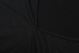Solid Color Halterneck Backless Seventh Jumpsuit GYME-K6Q02682A