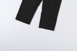 Solid Color Halterneck Backless Seventh Jumpsuit GYME-K6Q02682A