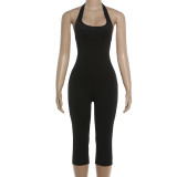 Halterneck Backless Slim Seventh Jumpsuit GZJQ-K6Q02682A