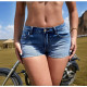 Washed Slim Denim Shorts GKNF-TSQ-6108-1