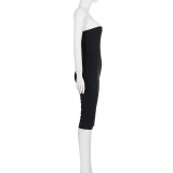 Contrast Color Sling Seventh Jumpsuit GPKJ-MR48664